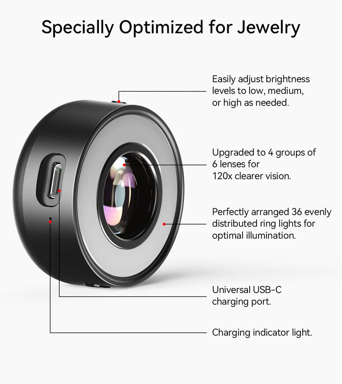 JeweLens 120X Illuminated Jewelers Loupe - Image 5